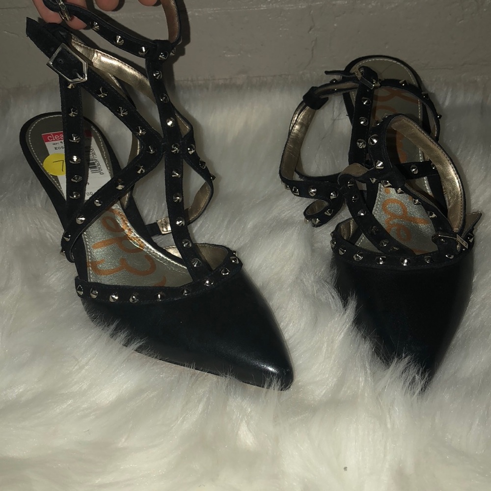 Black Spiked Heels